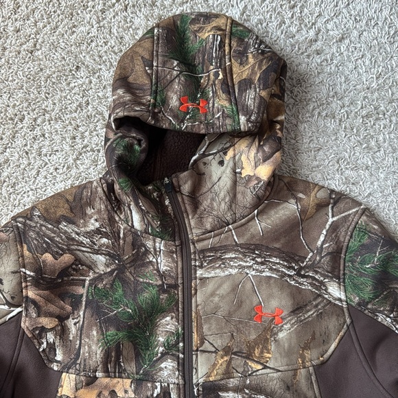 EUC Men’s RARE Under Armour Ayton RealTree Xtra Camouflage Jacket Size XXL - Picture 3 of 13